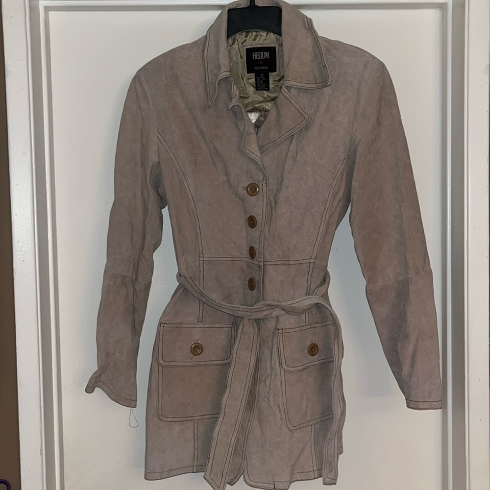 Helium leather jacket